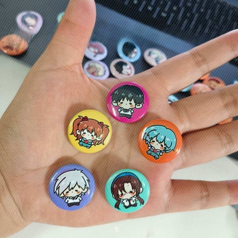 Cute Anime Merchandise - 5pcs Neon Cute Genesis Classic Evangelion