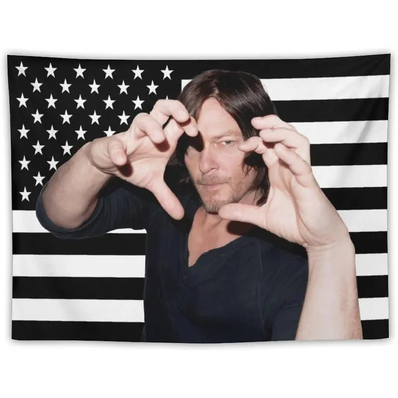 VIKAMA Daryl Dixon USA Flag Ta - Wall Scroll Tapestry recensie en prijs
