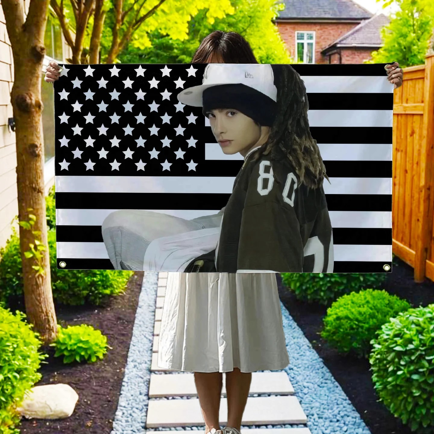 VIKAMA Tom Kaulitz Black Ameri - Wall Scroll Tapestry recensie en prijs