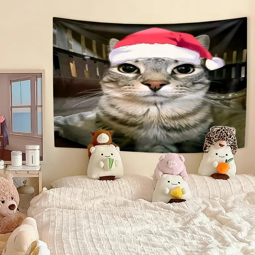 Funny Cat Meme Tapestry, Kawai - Wall Scroll Tapestry recensie en prijs