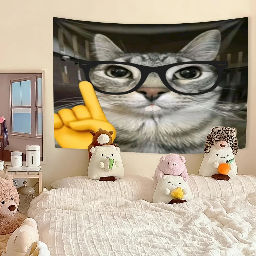 Funny Cat Meme Tapestry, Kawai - Wall Scroll Tapestry recensie en prijs
