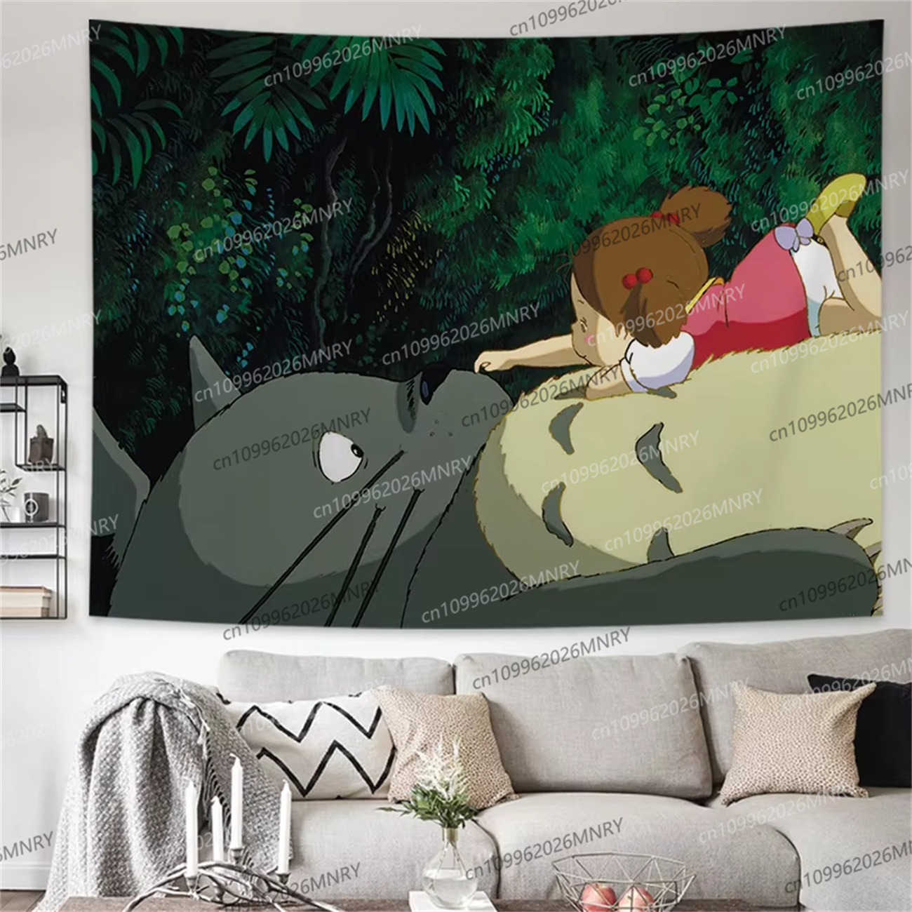 Hayao Miyazaki Totoro Backgrou - Wall Scroll Tapestry recensie en prijs
