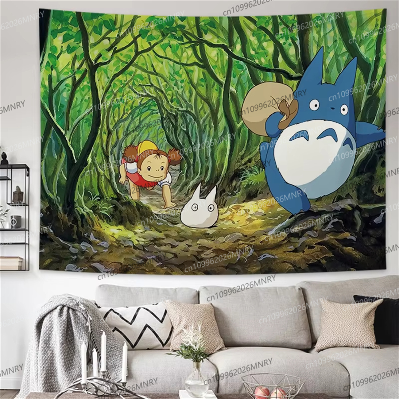 Hayao Miyazaki Totoro Backgrou - Wall Scroll Tapestry recensie en prijs