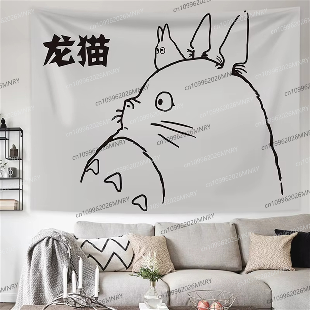 Hayao Miyazaki Totoro Backgrou - Wall Scroll Tapestry recensie en prijs
