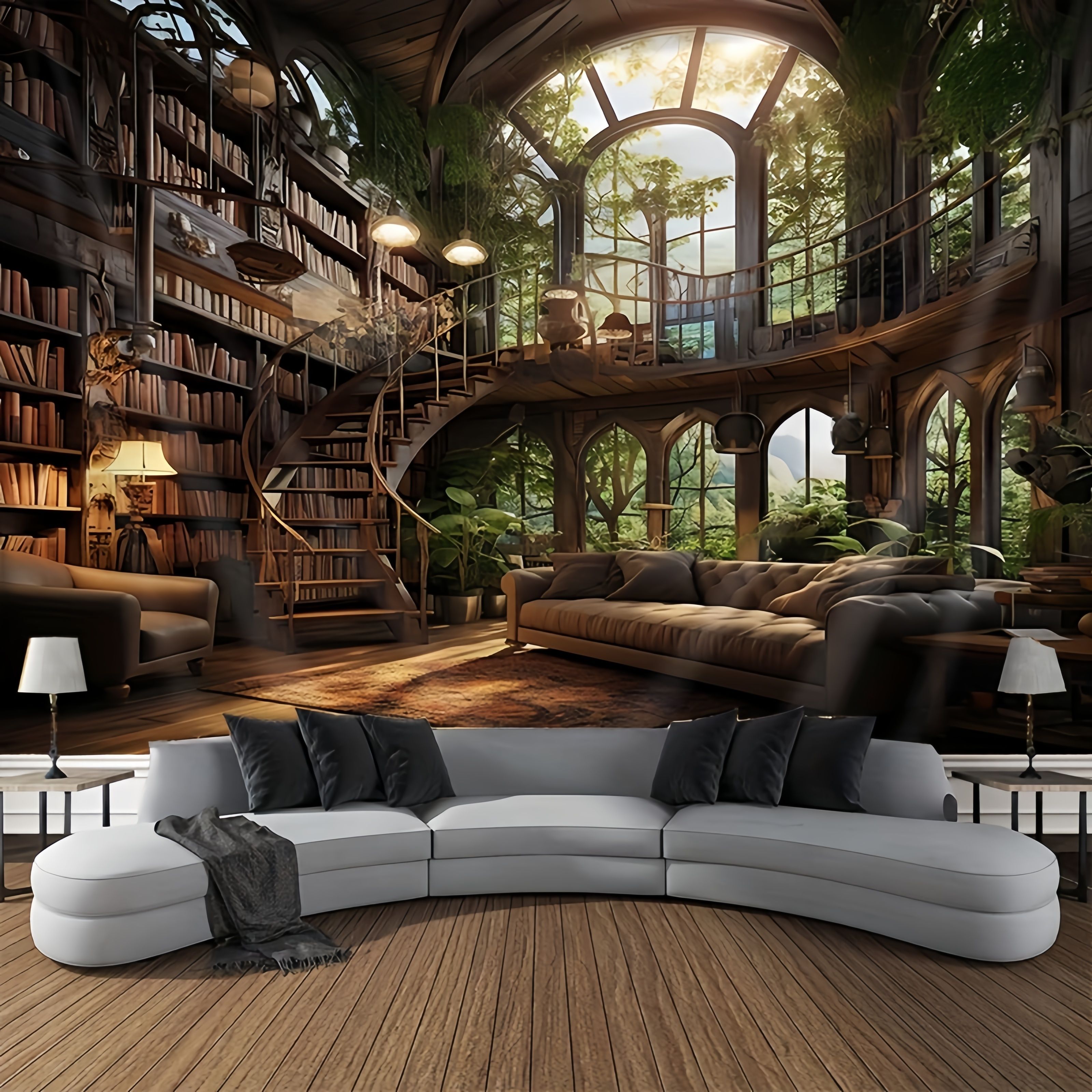 1 piece vintage bookshelf patt - Wall Scroll Tapestry recensie en prijs