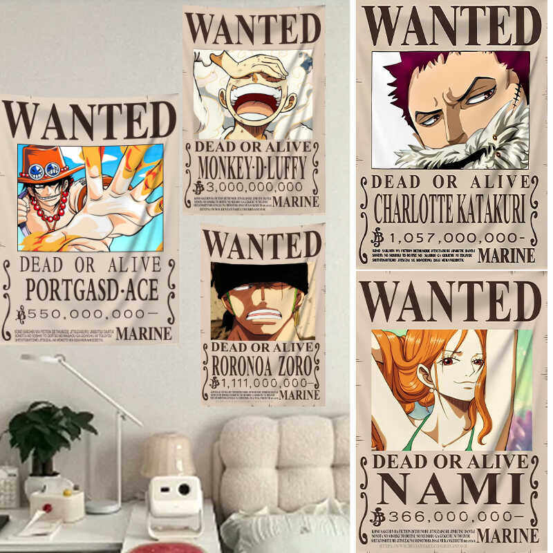One Piece Manga Tapestry Wante - Wall Scroll Tapestry recensie en prijs