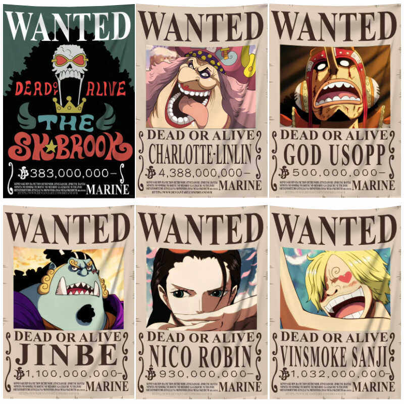 One Piece Manga Tapestry Wante - Wall Scroll Tapestry recensie en prijs