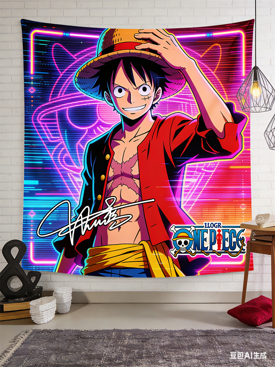 One Piece Luffy 3D Effect Wall - Wall Scroll Tapestry recensie en prijs