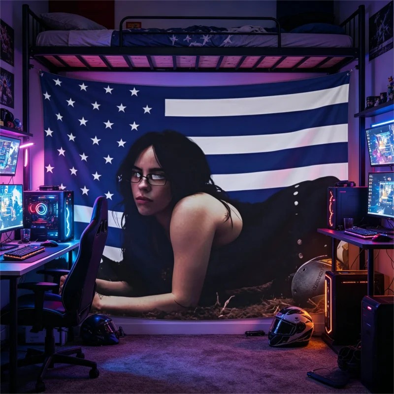 VIKAMA Billie Eilish Tapestry  - Wall Scroll Tapestry recensie en prijs