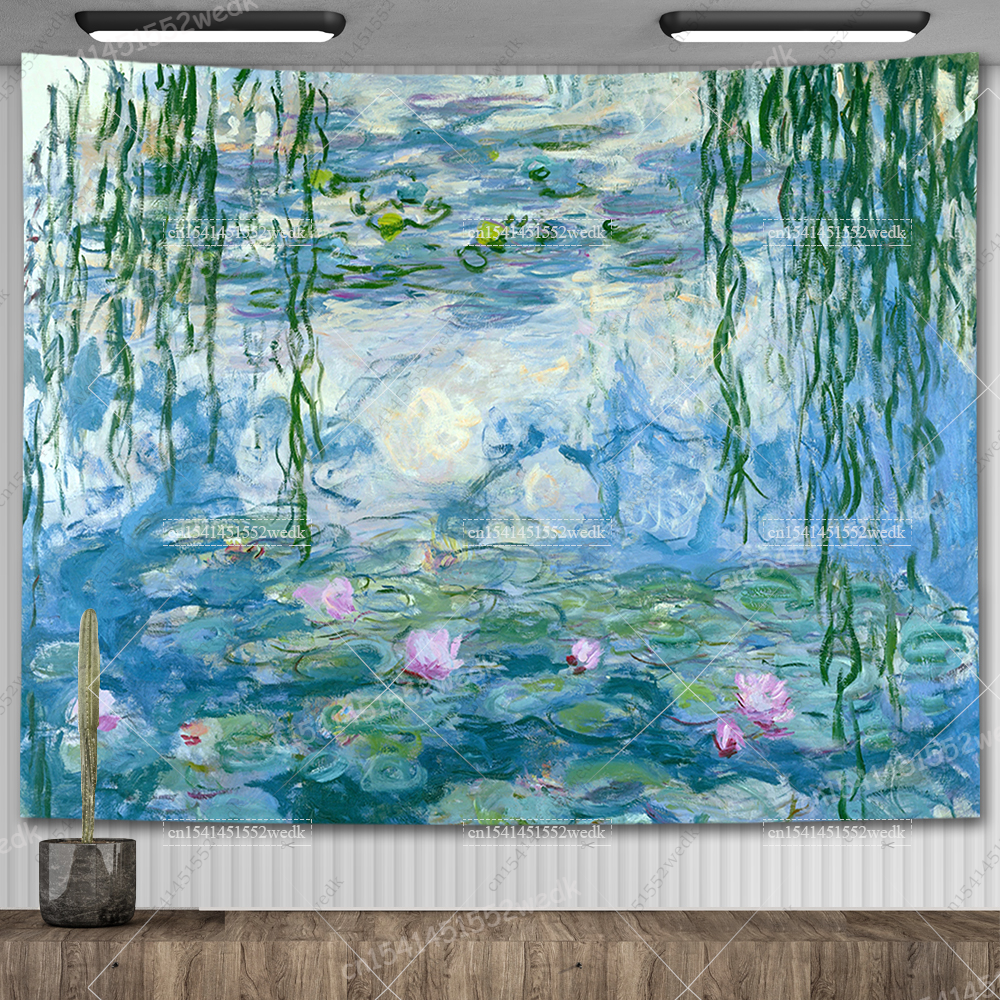 Claude Monet Water Lily Oil Pa - Wall Scroll Tapestry recensie en prijs