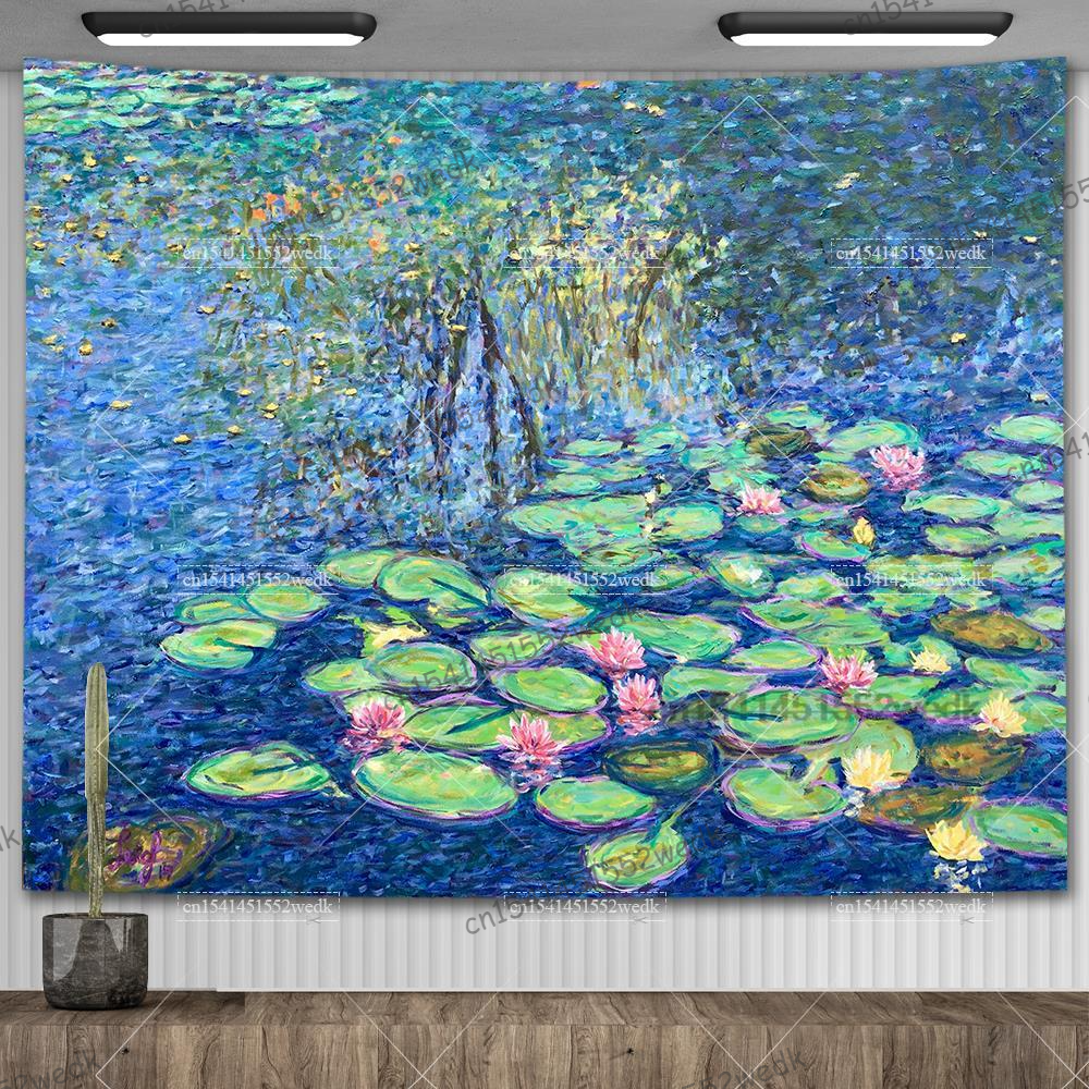 Claude Monet Water Lily Oil Pa - Wall Scroll Tapestry recensie en prijs